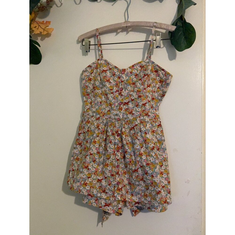 Have &Have Women Floral Short Jumpsuit Size S Casual Romper Summer Beach Playsui